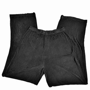 Black Shimmery Vertical Evening Pants